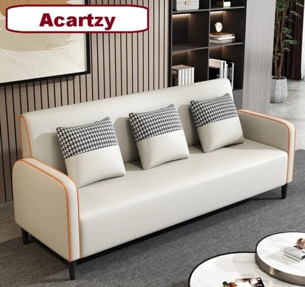 Small modern sofa with a stylish and functional design for contemporary interiors.