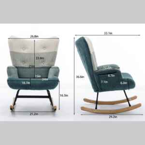 patchwork rocking armchair